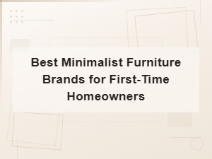 Best Minimalist Furniture Brands for First-Time Homeowners in 2024