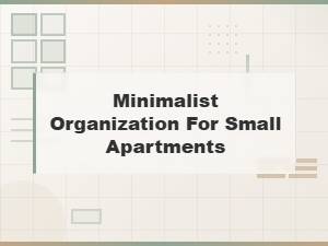 Minimalist Organization Ideas for Small Apartments